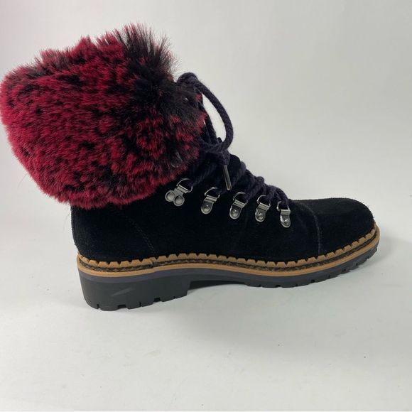 Sam Edelman Women's Bowen Boots Color Black/Raspberry Wine SZ 6 - Picture 6 of 12